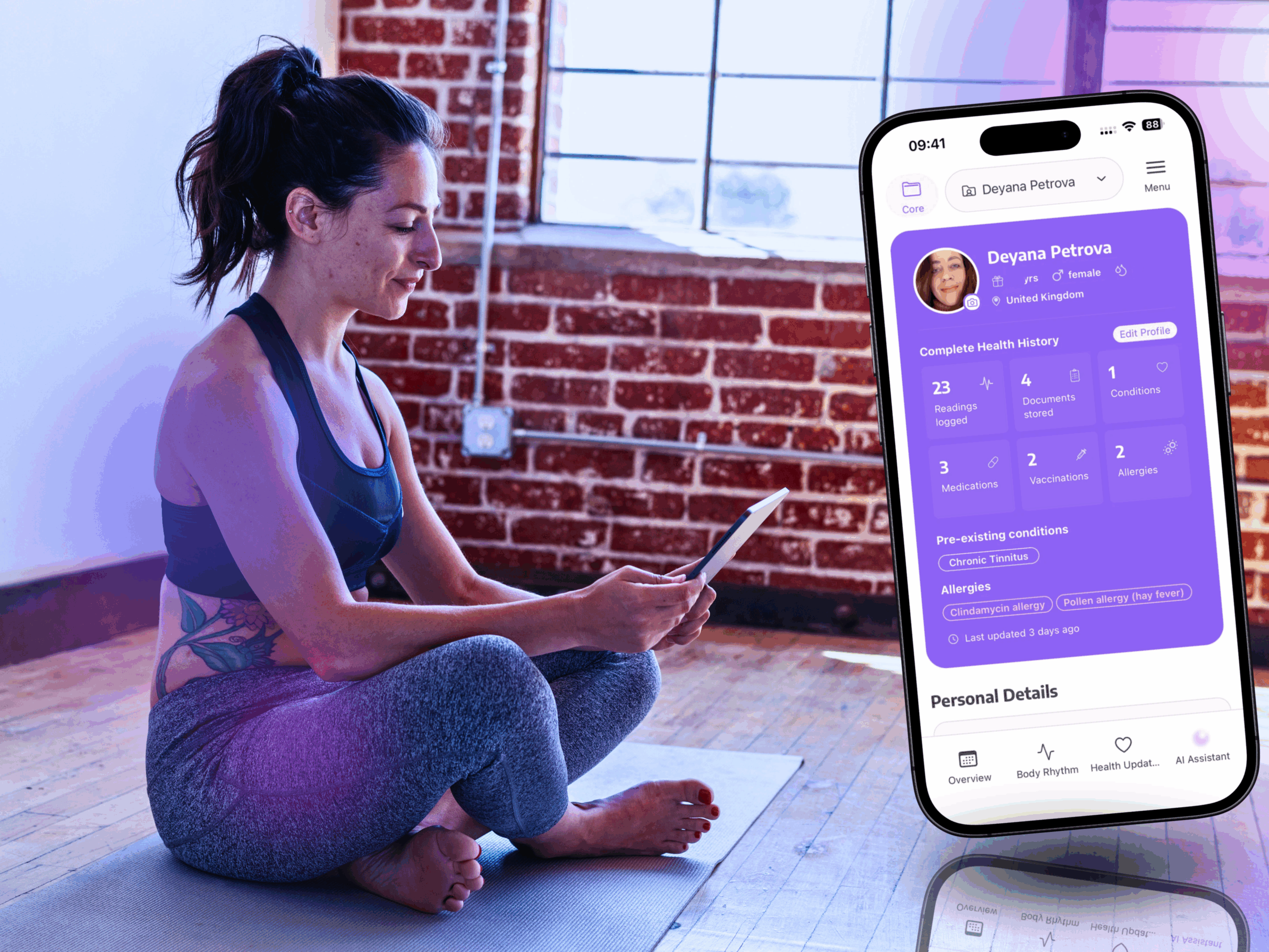 Wearable and health record app | Veraia